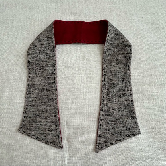 •Bajra Cashmere Silk Suede Reversible Rare Scarf Handmade In Nepal NEW - Picture 5 of 15
